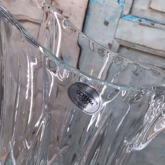 Gorham King Edward Crystal Glass Pitcher With Diamond Cut Design Made In Germany - Picture 2 of 7